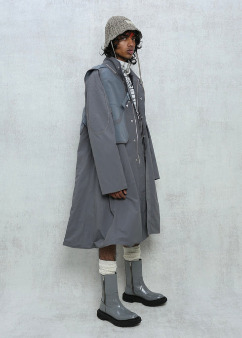 ECO GIL LONG COAT w/VEST -GRAY(BAMBOO CHARCOAL)- *Last1